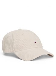 Tommy Hilfiger Czapka z daszkiem Th Flag 6 Panel Cord Cap AM0AM13583 Écru. Czapki męskie Tommy Hilfiger, bez wzorów, z materiału. Za 149.99 zł.