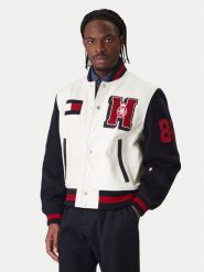 Tommy Hilfiger Kurtka bomber Varsity MW0MW41866 Écru Regular Fit. Kurtki męskie Tommy Hilfiger, m, bez wzorów, ze skóry, bez ramiączek, bez kaptura. Za 2,889.00 zł.