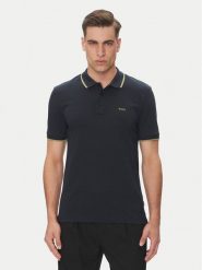 BOSS Polo Parlay 190 50494697 Granatowy Regular Fit. Niebieskie koszulki polo męskie Boss, l, bez wzorów, z bawełny, bez kołnierzyka, bez ramiączek. Za 399.99 zł.