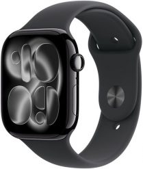 Smartwatch Apple Watch 11 GPS 46mm Jet Black Alu Sport Band M/L Czarny (MEUX4QN/A). Czarne zegarki smartwatch Apple. Za 2,512.77 zł.