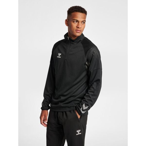 Kurtka hmlpro half zip Hummel. Czarne kurtki męskie HUMMEL, s, bez wzorów, z polaru, sportowe, bez ramiączek, bez kaptura. W wyprzedaży za 204.00 zł.