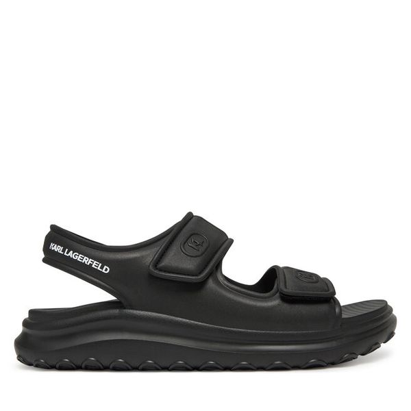 Sandały KARL LAGERFELD. Czarne sandały męskie KARL LAGERFELD, bez zapięcia. Za 479.99 zł.