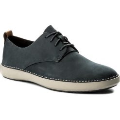 Półbuty CLARKS - Komputer Walk 261327127 Blue Combi. Niebieskie codzienne półbuty męskie Clarks, z nubiku. W wyprzedaży za 249.00 zł.