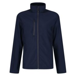 Kurtka Męska Honestly Made Recycled Soft Shell. Niebieskie kurtki męskie Regatta, l, bez wzorów, sportowe, bez ramiączek, bez kaptura. Za 199.99 zł.