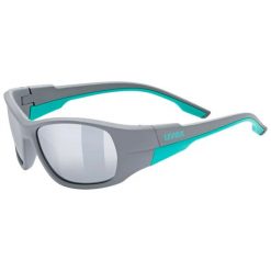 Okulary sportowe Uvex Sportstyle 514. Niebieskie okulary przeciwsłoneczne męskie Uvex, bez wzorów, sportowe. Za 93.68 zł.