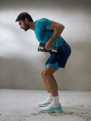 4F Spodenki treningowe szybkoschnące męskie - turkusowe L. Niebieskie szorty sportowe męskie 4f, bez wzorów, sportowe. Za 169.99 zł.