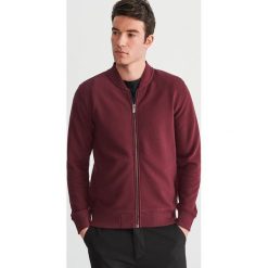 Bluza z prążkowanej dzianiny - Bordowy. Bluzy nierozpinane męskie marki Reserved. Za 139.99 zł.