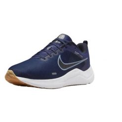 Buty Męskie Downshifter 12. Niebieskie buty do biegania męskie Nike, bez wzorów, z materiału, bez zapięcia, do biegania. Za 476.99 zł.