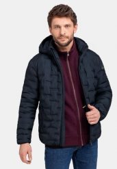 Pikowana kurtka J-SINTOR. Kurtki męskie Volcano, m, bez wzorów, z materiału, bez ramiączek, z kapturem. Za 339.99 zł.