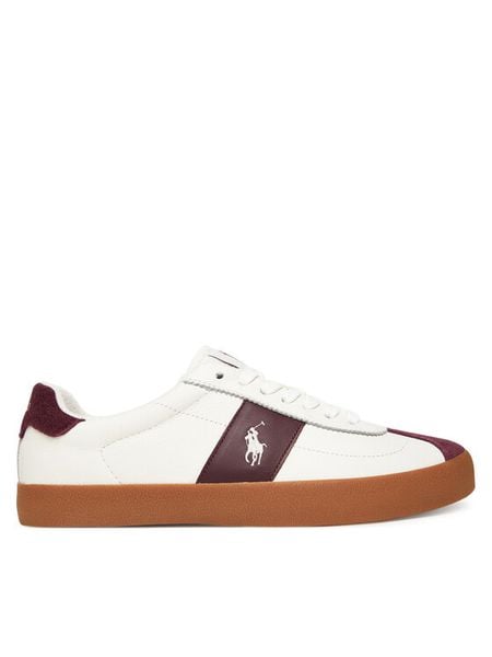Polo Ralph Lauren Sneakersy Court Vlc Pp 816974111001 Biały. Białe buty sportowe na co dzień męskie Polo Ralph Lauren, m, bez wzorów, ze skóry, bez ramiączek, bez kaptura. Za 449.99 zł.
