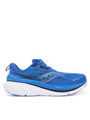 Saucony Buty do biegania Guide 18 S20998 Niebieski. Niebieskie buty do biegania męskie Saucony, bez wzorów, z materiału, bez zapięcia, do biegania. Za 629.99 zł.