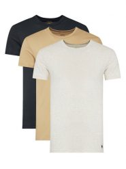 Polo Ralph Lauren Komplet 3 t-shirtów 714830304044 Kolorowy Slim Fit. Koszulki polo męskie Polo Ralph Lauren, m, bez wzorów, z bawełny, bez kołnierzyka, bez ramiączek. Za 259.99 zł.