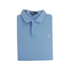 Second life - Koszulka polo z krótkim rękawem mężczyźni - Stan dobry. Niebieskie koszulki polo męskie Ralph Lauren, m, bez wzorów, sportowe, bez kołnierzyka, bez ramiączek. Za 76.10 zł.