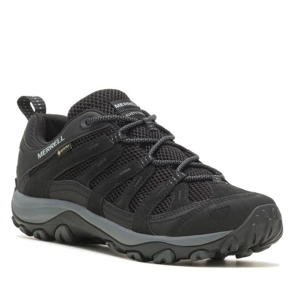 Trekkingi Merrell. Czarne buty trekkingowe męskie Merrell, bez wzorów, bez zapięcia, trekkingowe. Za 439.99 zł.
