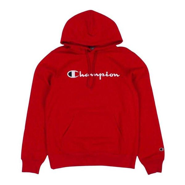 Męska Bluza Z Kapturem. Czerwone bluzy z kapturem męskie CHAMPION, m, bez wzorów, z kapturem. Za 335.99 zł.