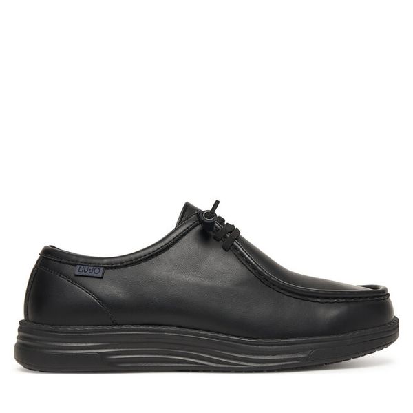 Półbuty Liu Jo. Czarne codzienne półbuty męskie Liu Jo, bez wzorów, bez obcasa, bez zapięcia. Za 349.99 zł.