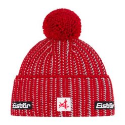 Czapka Eisbar Ronda Pompon MÜ SA. Czerwone czapki męskie Eisbar, bez wzorów, z wełny, sportowe. Za 221.04 zł.