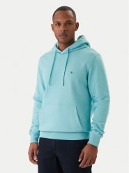 Tommy Hilfiger Bluza Essential MW0MW37235 Turkusowy Regular Fit. Niebieskie bluzy nierozpinane męskie Tommy Hilfiger, m, bez wzorów, z bawełny, bez ramiączek, bez kaptura. Za 449.99 zł.