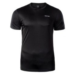 Koszulka męska Hi-Tec Sibic - czarna, Rozmiar XL. Czarne t-shirty męskie Hi-tec, l, bez wzorów, z dzianiny, bez kołnierzyka, bez ramiączek. Za 36.99 zł.
