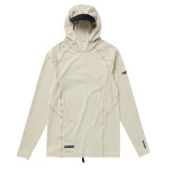 Bluza męska Lycra Mystic Uncharted L/S Hooded Sand. Brązowe bluzy nierozpinane męskie Mystic, l, bez wzorów, z lycry, bez ramiączek, bez kaptura. Za 309.00 zł.