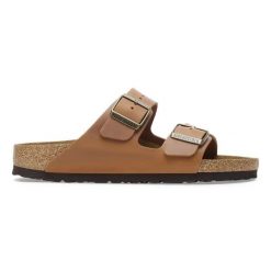 Birkenstock Arizona LEOI Cognac Klapki męskie. Brązowe klapki i japonki męskie Birkenstock, bez wzorów. Za 369.99 zł.
