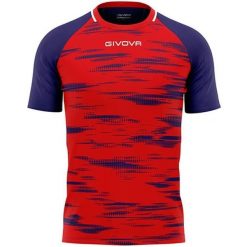 Givova Pixel Sport T-shirt Czerwono-Niebieski 2XL - Oddychający i Elastyczny. Czerwone t-shirty sportowe męskie Givova, xl, bez wzorów, z poliesteru, eleganckie, bez ramiączek. Za 140.99 zł.
