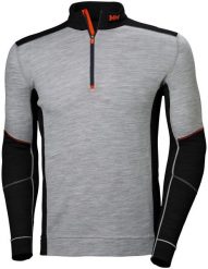 Helly Hansen Lifa Merino Half Zip Base Layer, grey/black 3XL. Czarne bielizna termoaktywna męska Helly Hansen, m, bez wzorów, bez ramiączek. Za 272.37 zł.