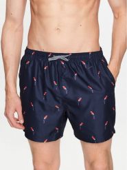 Brave Soul Szorty kąpielowe MSRT-PARROT Granatowy Regular Fit. Niebieskie kąpielówki męskie Brave Soul, m, bez wzorów, z syntetyku. Za 119.99 zł.