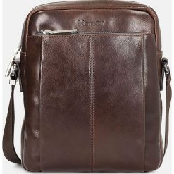 Brązowa torba męska. Torby męskie na ramię marki Kazar. Za 549.00 zł.