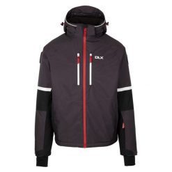 Męska Kurtka Narciarska Mackle DLX. Szare kurtki narciarskie i snowboardowe męskie Trespass, na zimę, l, bez wzorów, bez kaptura, narciarskie. Za 527.99 zł.