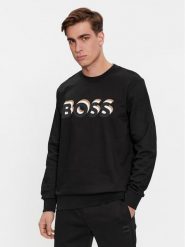 Boss Bluza Soleri 07 50507939 Czarny Relaxed Fit. Czarne bluzy nierozpinane męskie Boss, m, bez wzorów, z bawełny, bez ramiączek, bez kaptura. Za 509.99 zł.