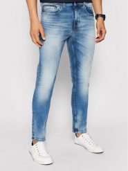 Tommy Jeans Jeansy Austin DM0DM09555 Niebieski Slim Fit. Niebieskie jeansy męskie Tommy Jeans, bez wzorów, z bawełny. Za 259.99 zł.