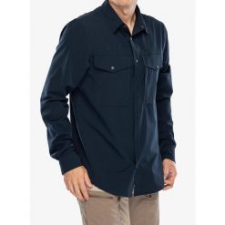 Koszula podróżnicza męska Fjallraven Abisko Trekking Shirt. Niebieskie koszule męskie Fjällräven, m, bez wzorów, bez kołnierzyka, bez ramiączek. Za 466.99 zł.