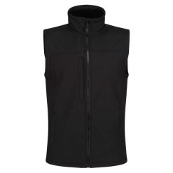 Męska Kamizelka Softshell Flux. Czarne kurtki softshell męskie Regatta, m, bez wzorów, z softshellu, bez kaptura, trekkingowe. Za 135.99 zł.