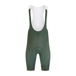 Męskie spodnie kolarskie z szelkami Essential – Oliwkowe. Zielone szorty sportowe męskie KEADA SPORTS, bez wzorów, sportowe. Za 332.00 zł.