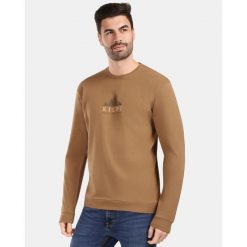 Męska bawełniana koszulka z długim rękawem Kilpi BASE-M. Brązowe koszulki męskie z długim rękawem Kilpi, m, bez wzorów, z bawełny, bez kołnierzyka, bez ramiączek. Za 91.56 zł.