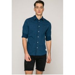 Calvin Klein Jeans - Koszula. Szare koszule męskie Calvin Klein Jeans, z bawełny, z klasycznym kołnierzykiem, z długim rękawem. W wyprzedaży za 279.90 zł.