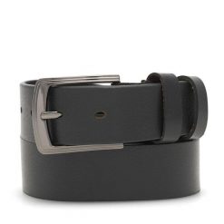 Pasek Męski Lasocki. Czarne paski męskie Lasocki, bez wzorów. Za 119.99 zł.