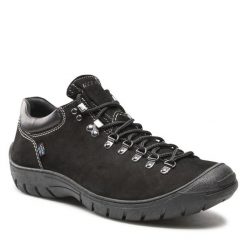 Półbuty Lasocki. Czarne codzienne półbuty męskie Lasocki, bez wzorów, bez obcasa, bez zapięcia. Za 249.99 zł.