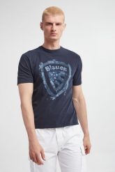 T-shirt męski BLAUER. T-shirty męskie Blauer, l, bez wzorów, bez kołnierzyka, bez ramiączek. W wyprzedaży za 233.35 zł.