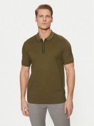 BOSS Polo PORSCHE X PORSCHE 50531463 Khaki Regular Fit. Brązowe koszulki polo męskie Boss, m, bez wzorów, z bawełny, bez kołnierzyka, bez ramiączek. Za 429.99 zł.