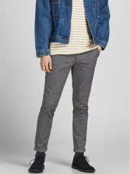 Jack & Jones Chinosy Marco 12206198 Szary Slim Fit. Szare eleganckie spodnie męskie Jack & Jones, bez wzorów, z bawełny. Za 229.99 zł.