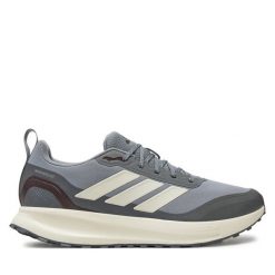 Buty do biegania adidas. Szare buty do biegania męskie ADIDAS, bez wzorów, bez zapięcia, do biegania. Za 279.99 zł.