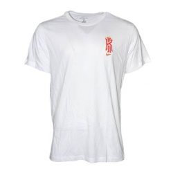Koszulka sportowa Nike Kyrie Logo Dry T-shirt. Białe t-shirty sportowe męskie Nike, xl, bez wzorów, sportowe, bez ramiączek. Za 92.00 zł.