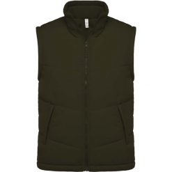 Kurtka puchowa bez rękawów Kariban Doublé Polaire. Zielone kurtki męskie KARIBAN, m, bez wzorów, z puchu, eleganckie, bez ramiączek, bez kaptura. Za 218.00 zł.