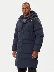 Parajumpers Płaszcz zimowy Long Bear 25WMPMPUHF04 Granatowy Regular Fit. Niebieskie płaszcze męskie Parajumpers, na zimę, m, bez wzorów, z syntetyku, bez kaptura. Za 4,259.00 zł.