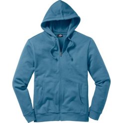 Bluza rozpinana z kapturem Regular Fit bonprix niebieski dżins. Bluzy rozpinane męskie bonprix. Za 37.99 zł.