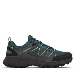 Trekkingi Columbia. Niebieskie buty trekkingowe męskie Columbia, bez wzorów, sportowe, bez obcasa, bez zapięcia. Za 459.99 zł.