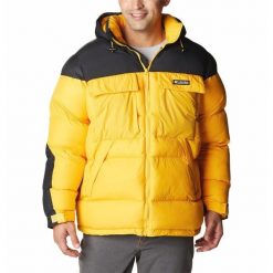 Kurtka puchowa męska Columbia Ballistic Ridge Oversized Puffer. Żółte kurtki męskie Columbia, m, bez wzorów, z puchu, sportowe, bez ramiączek, bez kaptura. Za 530.99 zł.
