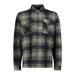 Koszula męska CMP 34S2707. Zielone koszule męskie CMP, m, bez wzorów, bez kołnierzyka, bez ramiączek. Za 274.00 zł.